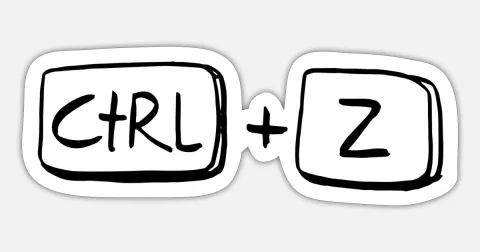 Ctrl+Z on a white background