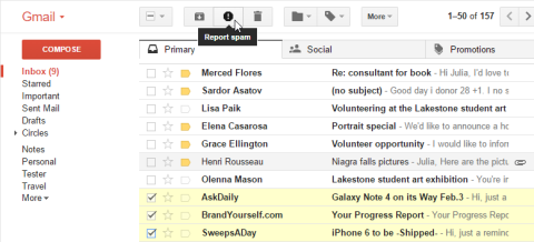 gmail spam folder