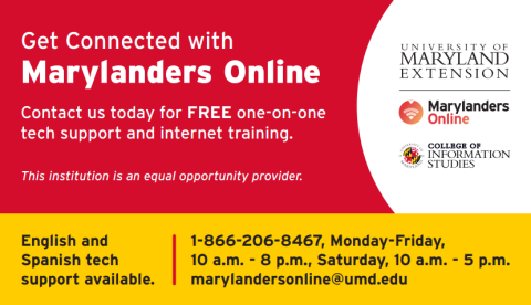 Get connected with Marylanders online